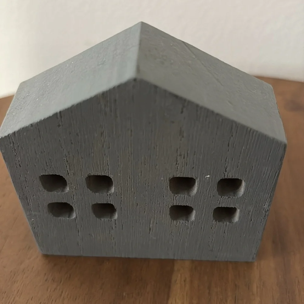 Charming Trio of Miniature House Decor - Brown, Gray, and White